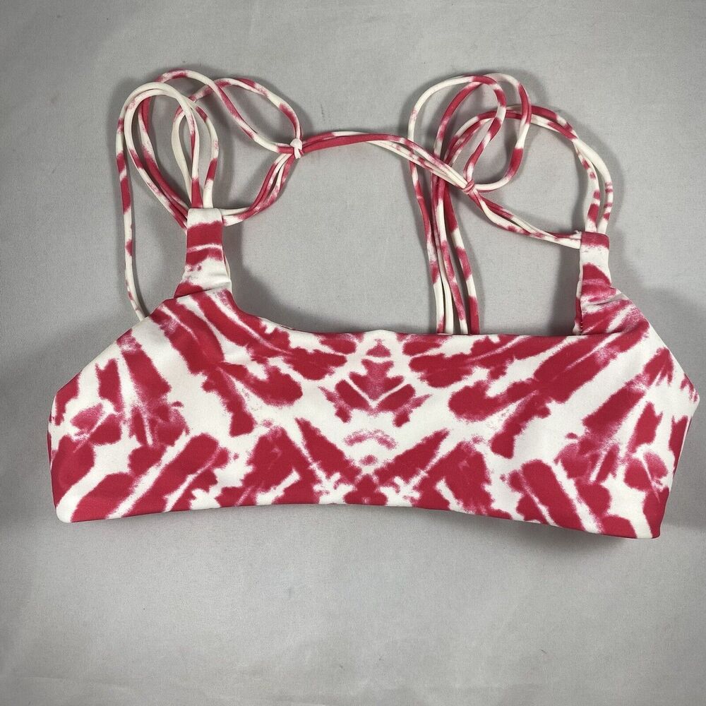 Mikoh Size XS Extra Small Swimsuit Bikini Tops Camo Colorful Print Pattern